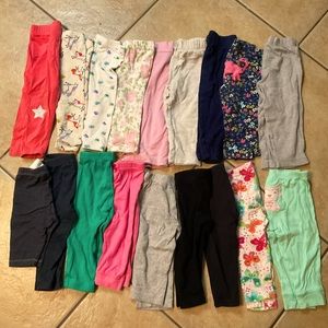 Baby Girl Legging/ Sweatpants Bundle 12months